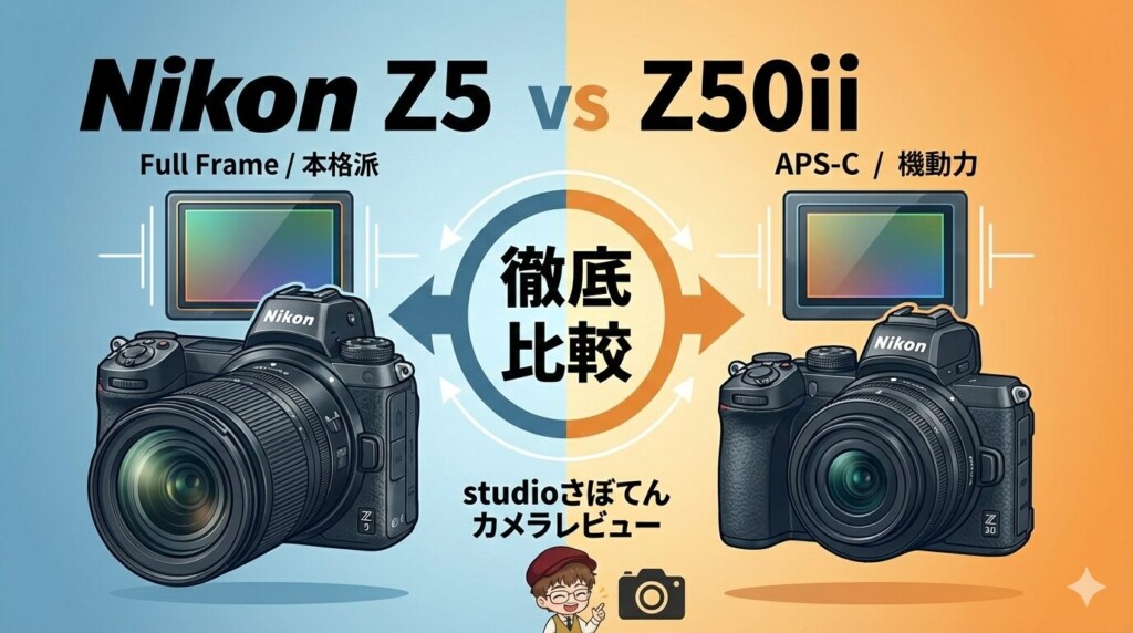 Nikon z5本体とその他 2026最新】Nikon Z5 vs Z50II 徹底比較！初心者が選ぶべき1台と必須
