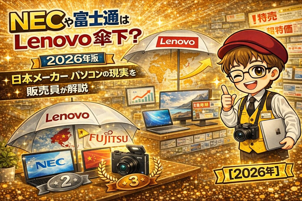 NECや富士通はLenovo傘下？日本メーカーパソコンの現実を販売員が解説