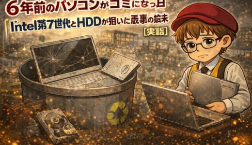 6年前のパソコンがゴミになった日｜Intel第7世代とHDDが招いた最悪の結末【実話】