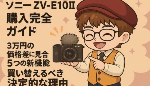 ソニー ZV-E10 II 購入完全ガイド｜3万円の価格差に見合う5つの新機能、買い替えるべき決定的な理由