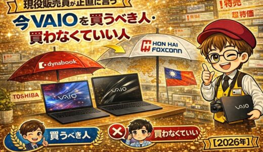 現役販売員が正直に言う「今VAIOを買うべき人・買わなくていい人」【2026年版】
