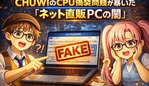 【2026年最新】CHUWIのCPU偽装問題が暴いた「ネット直販PCの闇」——量販店に並ぶことの意味を販売員が正直に話します