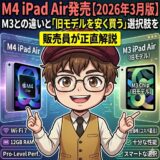 M4 iPad Air発売—M3との違いと「旧モデルを安く買う」という選択肢を販売員が正直解説【2026年3月】