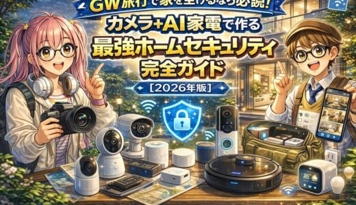 GW旅行で家を空けるなら必読！カメラ＋AI家電で作る最強ホームセキュリティ完全ガイド【2026年版】