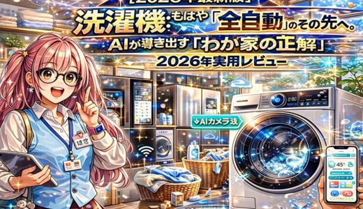 【2026年最新版】洗濯機：もはや「全自動」のその先へ。AIが導き出す「わが家の正解」2026年実用レビュー